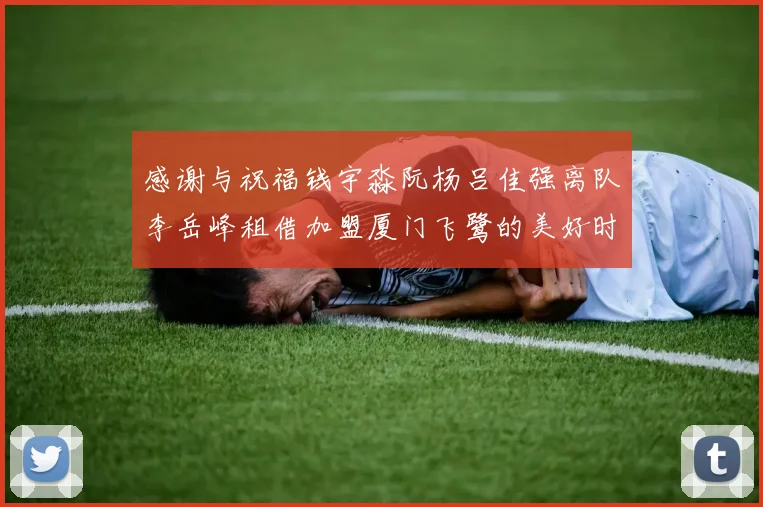 感谢与祝福钱宇淼阮杨吕佳强离队李岳峰租借加盟厦门飞鹭的美好时刻
