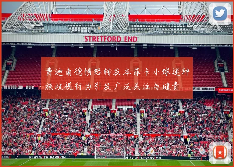 费迪南德愤怒转发本菲卡小球迷种族歧视行为引发广泛关注与谴责